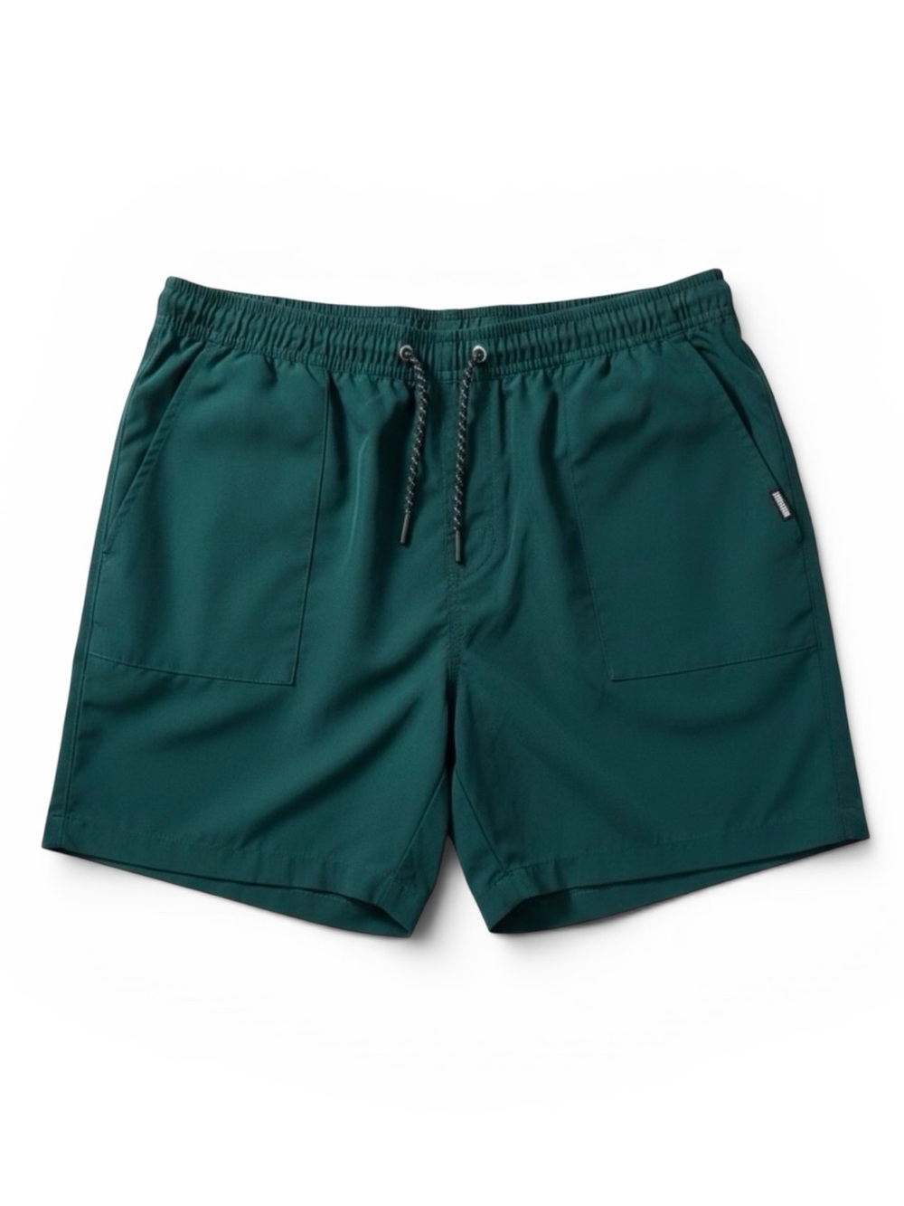 Tony Hawk Swim Trunks Green Elastic Waist Beach Board Shorts Size Large